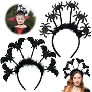 Accessori per capelli Halloween 2 pezzi con spigoli di ragno e cappuccio vampiro
