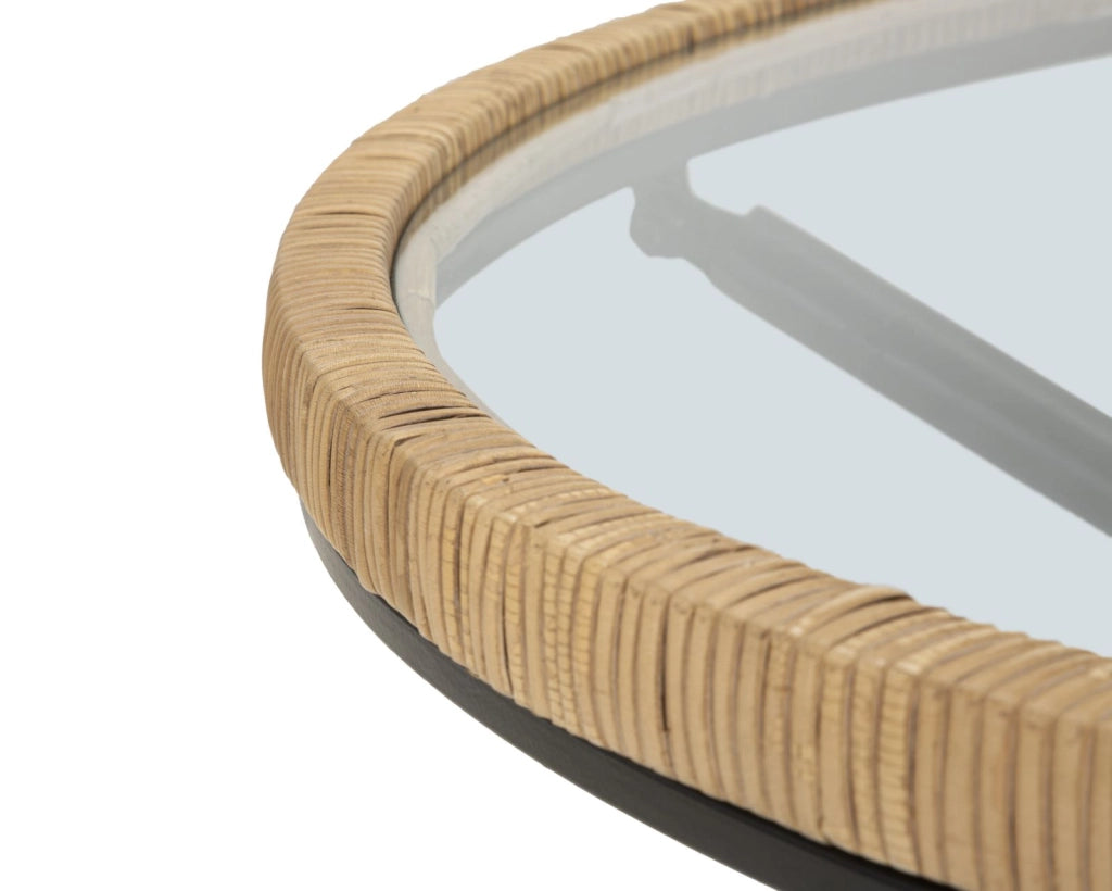 TAVOLO DA CAFFE' SAINT BARTH ROTONDO CM � 80X46,5