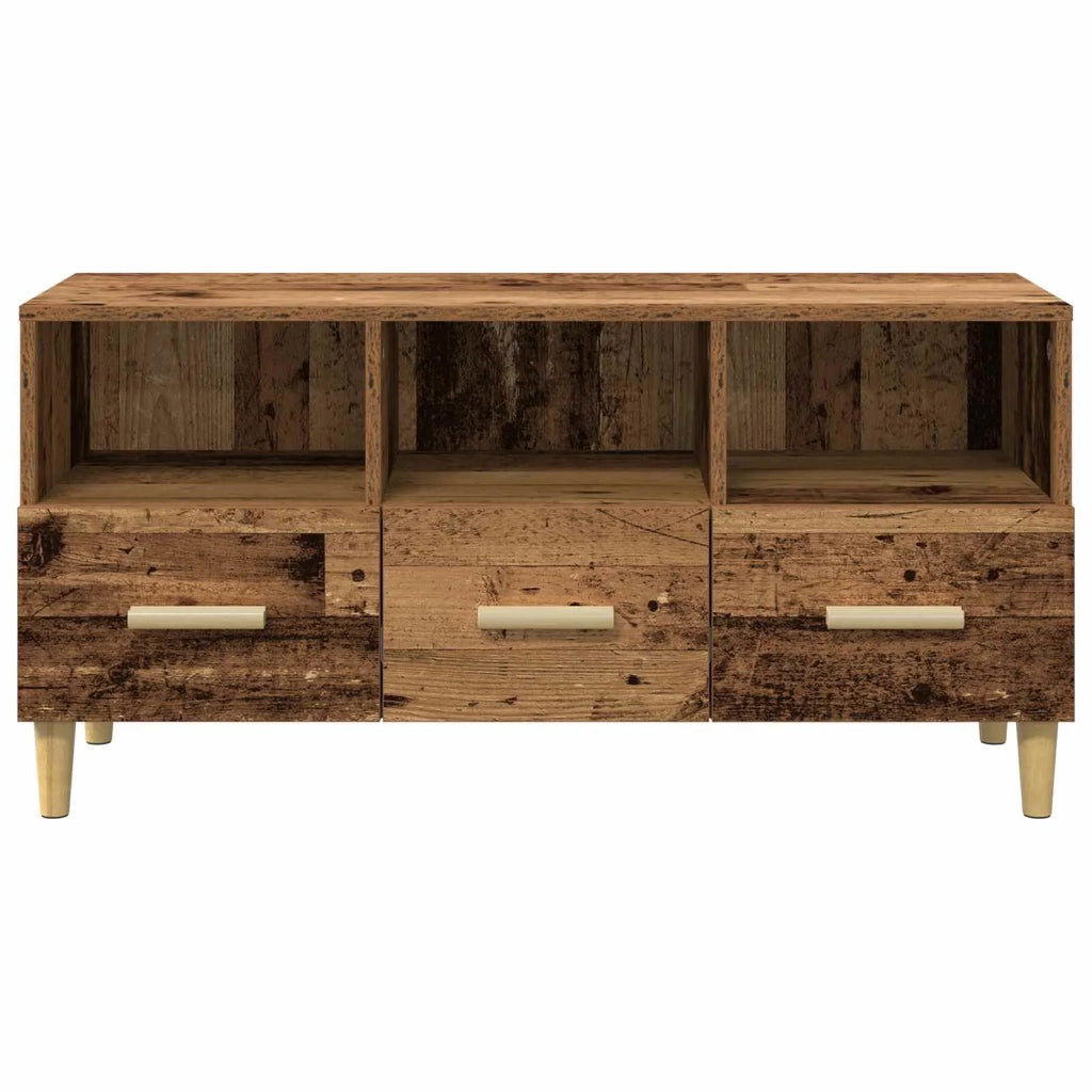 Mobile TV-Credenza per TV Legno vecchio 102 x 36 x 50 cm Legno multistrato