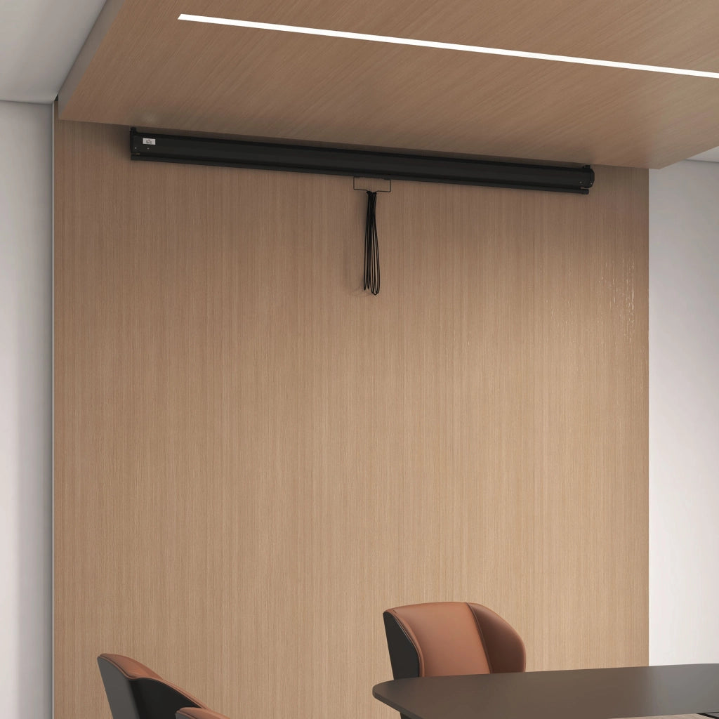 Telo Proiettore 100 Pollici ¨C Minimal ¨C Bianco e Nero 203x152cm