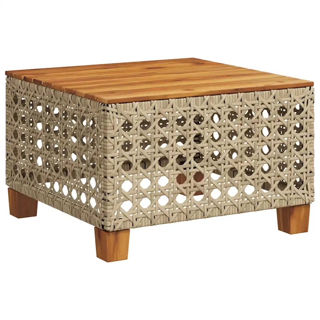 Set Divani da Giardino 7 pz con Cuscini Beige in Polyrattan 3261748