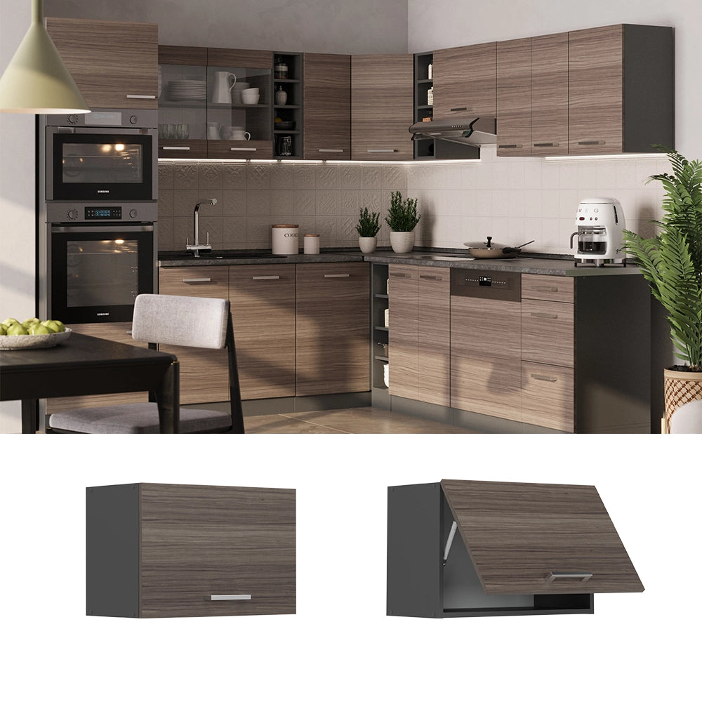 Vicco Pensile da cucina Grigio nobile 60 cm Piatto