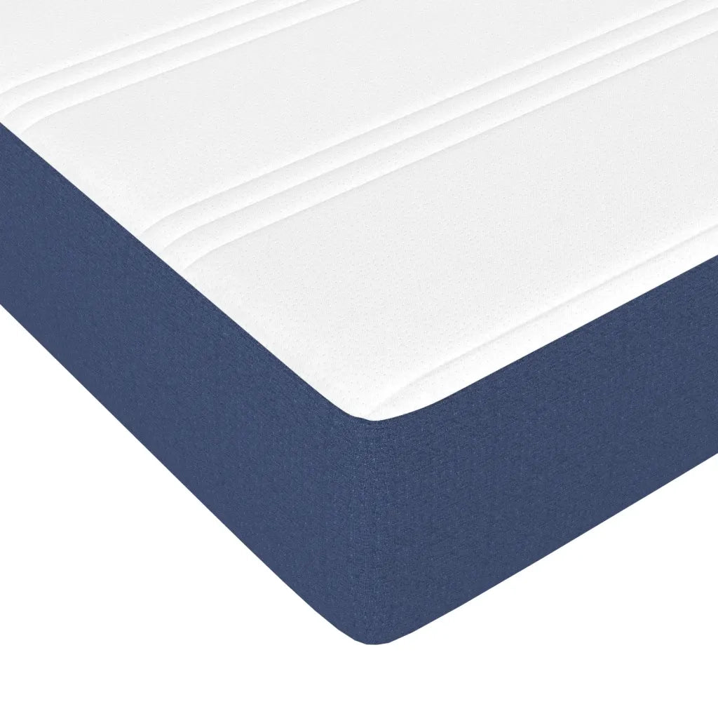 Materasso a Molle Insacchettate Rigidit¨¤ Media Blu 140x200x20 cm in Tessuto
