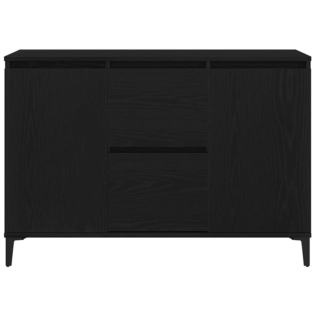 Credenza Rovere Nero 104 x 35 x 70 cm Legno multistrato 862597