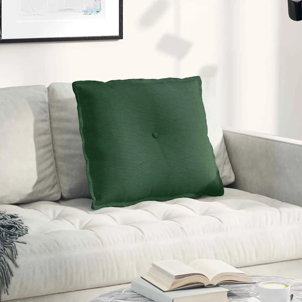 Cuscino per Schiena Verde Giungla 60 x 50 cm Tessuto in Cords 42014698