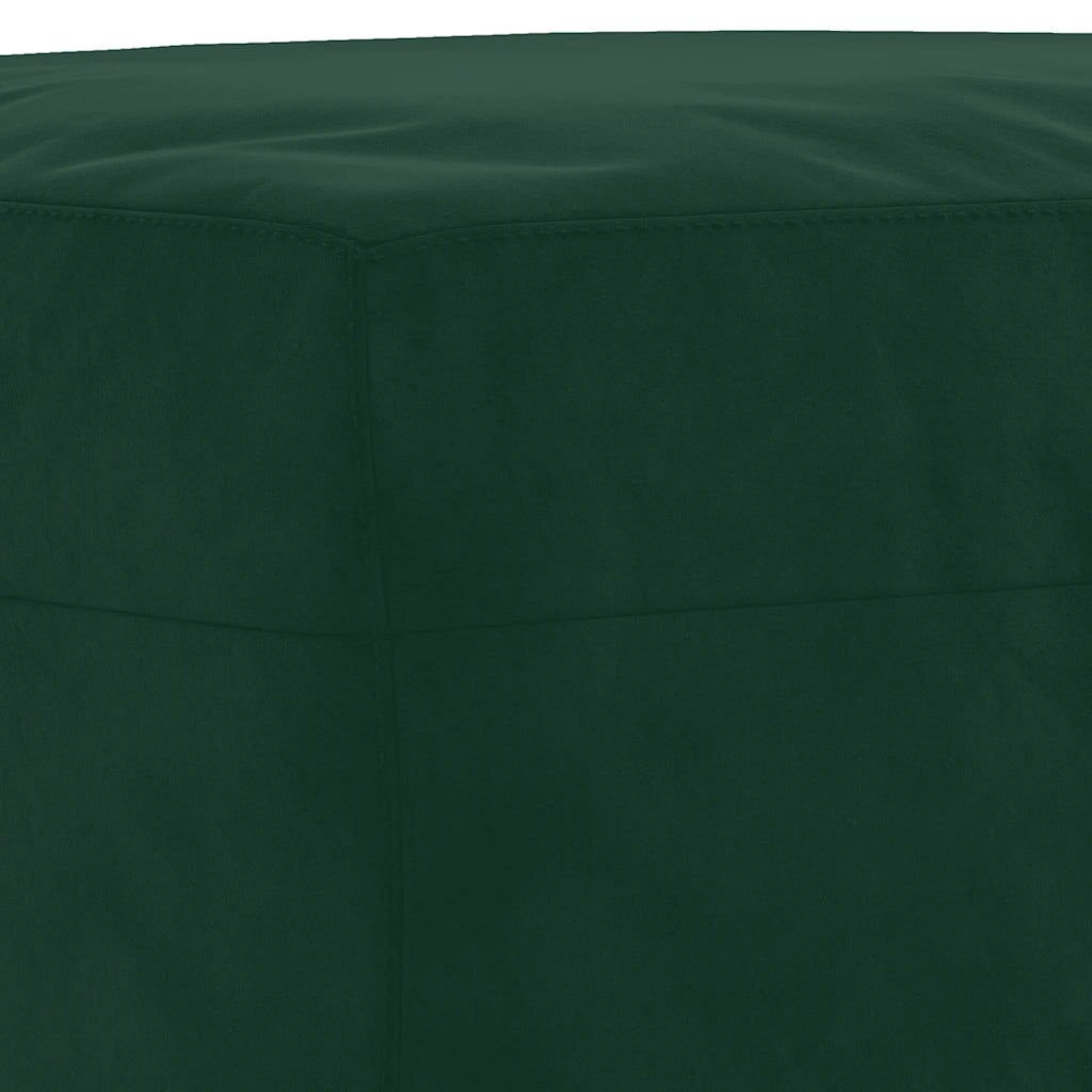 Set di Divani 3 pz con Cuscini Verde Scuro in Velluto 3202242