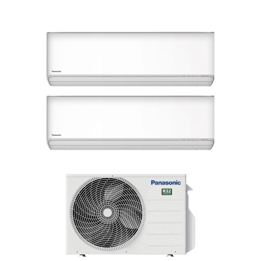 Condizionatore Dual Split Panasonic Etherea White 7+7 con CU-2Z35TBE R-32 Wi-Fi Integrato