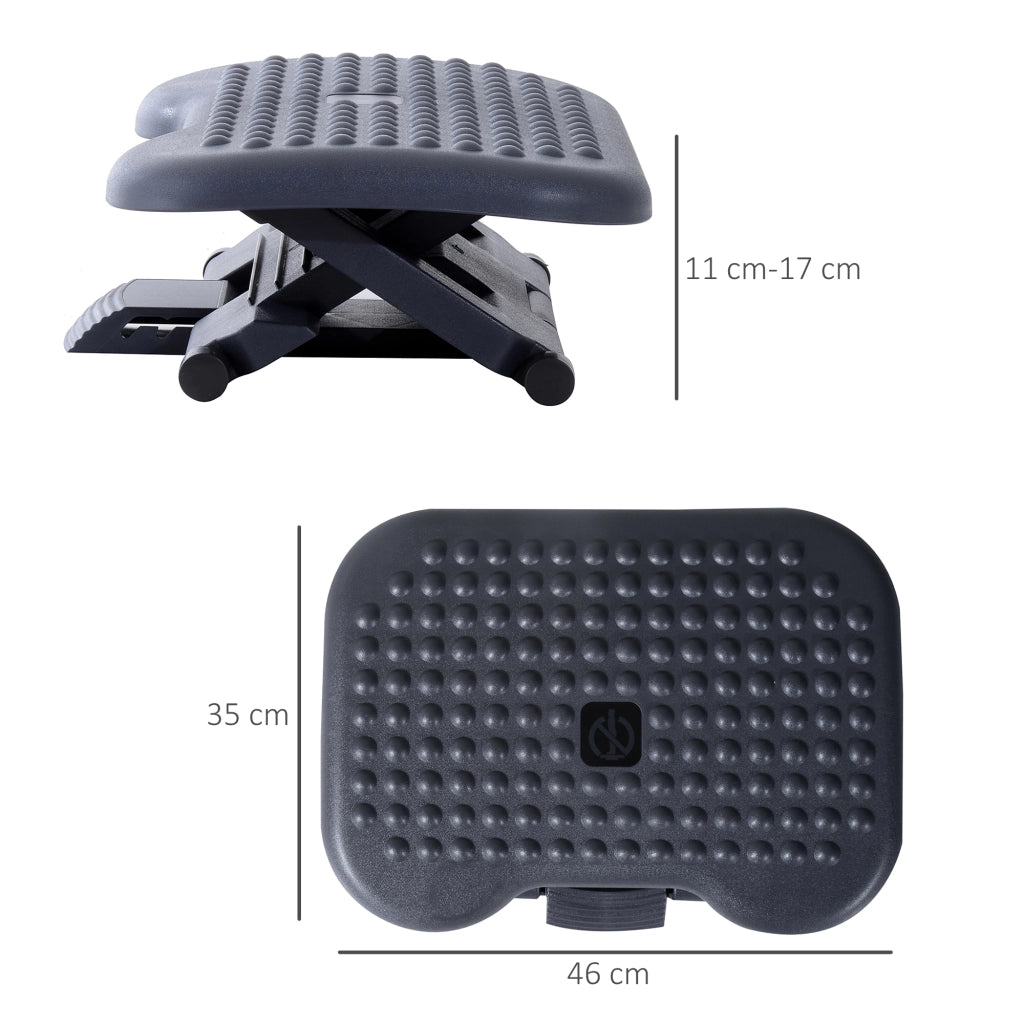 Poggiapiedi Regolabile Ergonomico per Scrivania ¨C Minimal ¨C Grigio