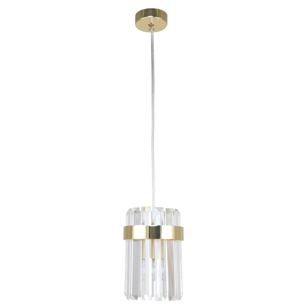 Lampada sospensione Vetro vetro oro E14 Light Prestige