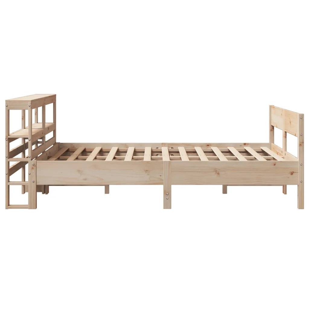 Letto senza Materasso-Struttura Letto 120x190 cm in Legno Massello di Pino 564605
