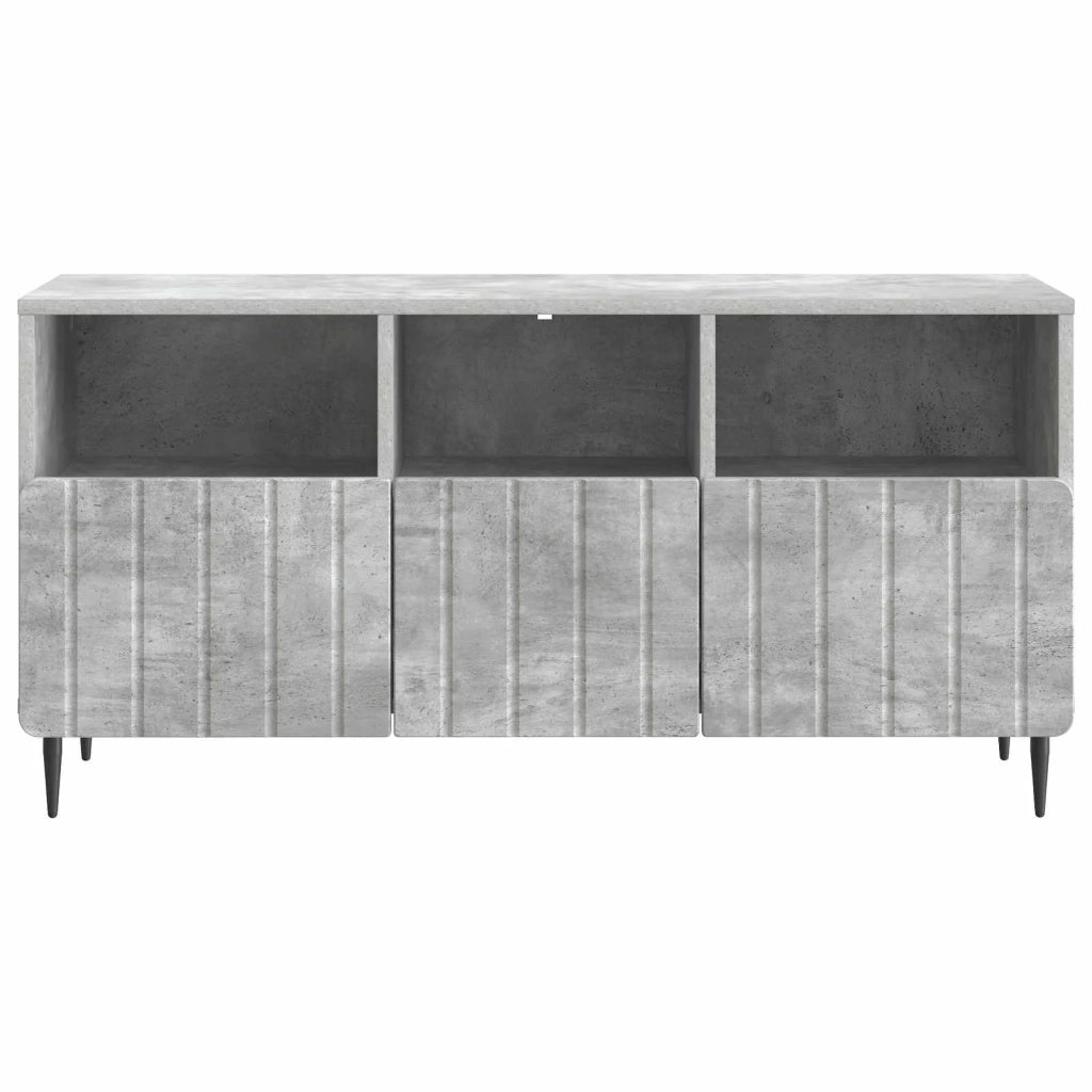 Mobile TV con cassetto-Credenza per TV Grigio Cemento 102 x 34,5 x 50 cm 159206