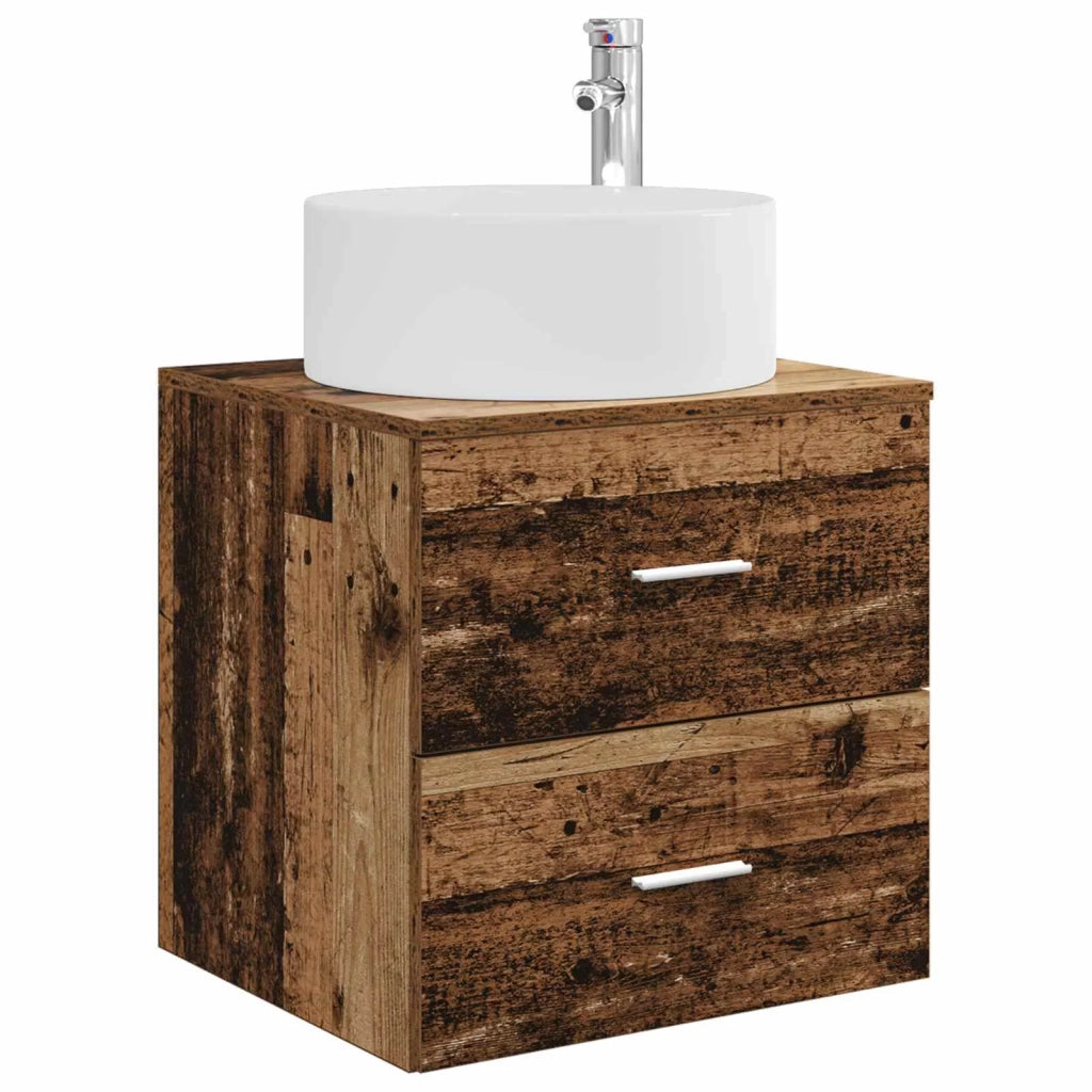 Mobile Lavabo da Parete Legno antico 49,5 x 44,5 x 65,5 cm 890324