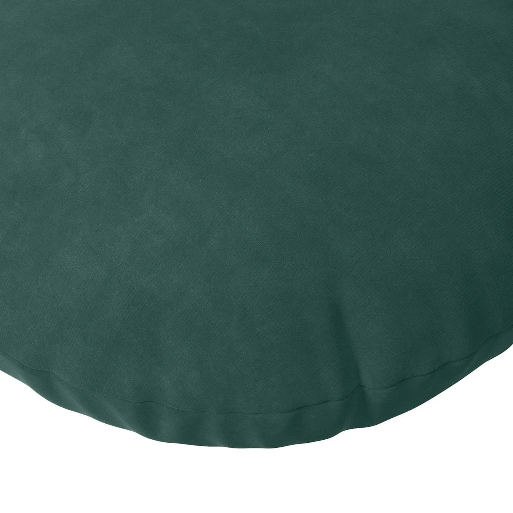 Cuscini per Seduta 2 pcs Verde Scuro Ø 40 x 13 cm Velluto 42014139