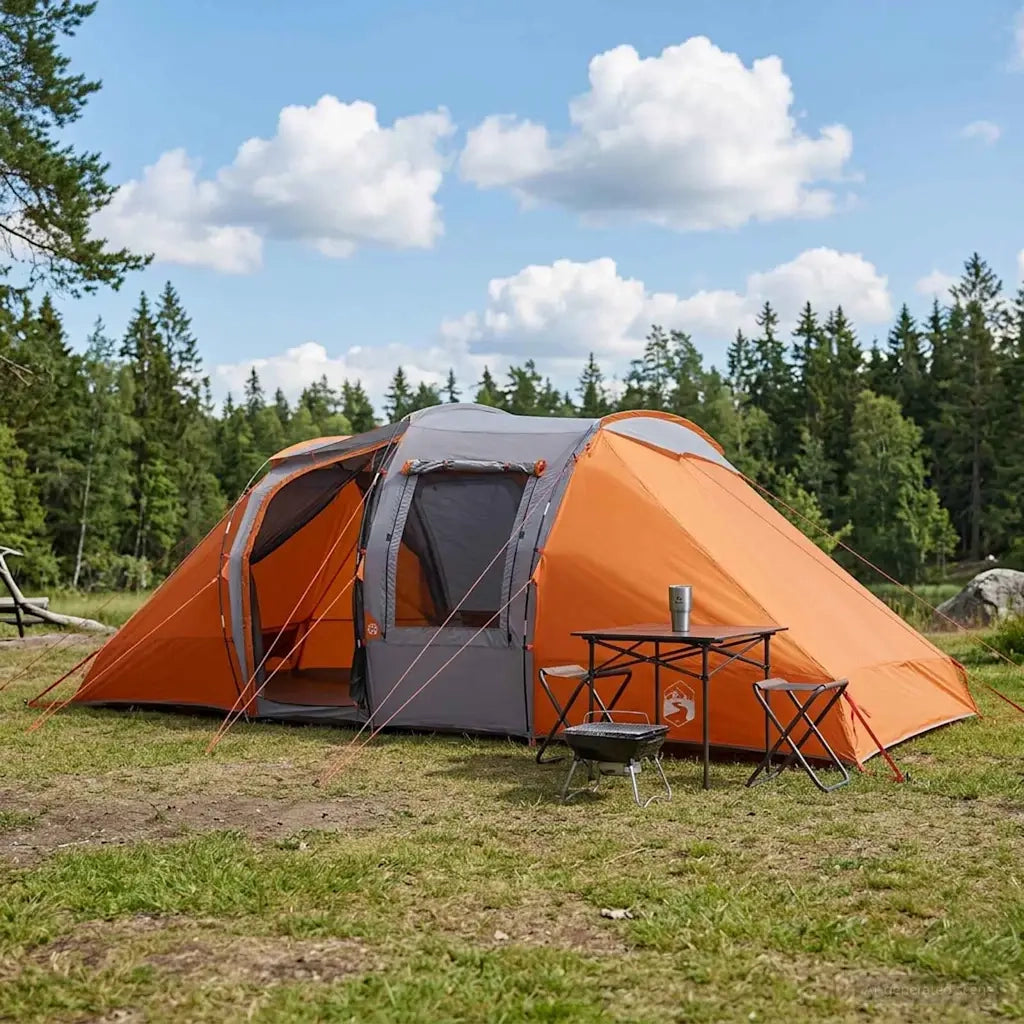 Tenda Istantanea Grigio e arancione 524 x 232 x 192 cm 42017492