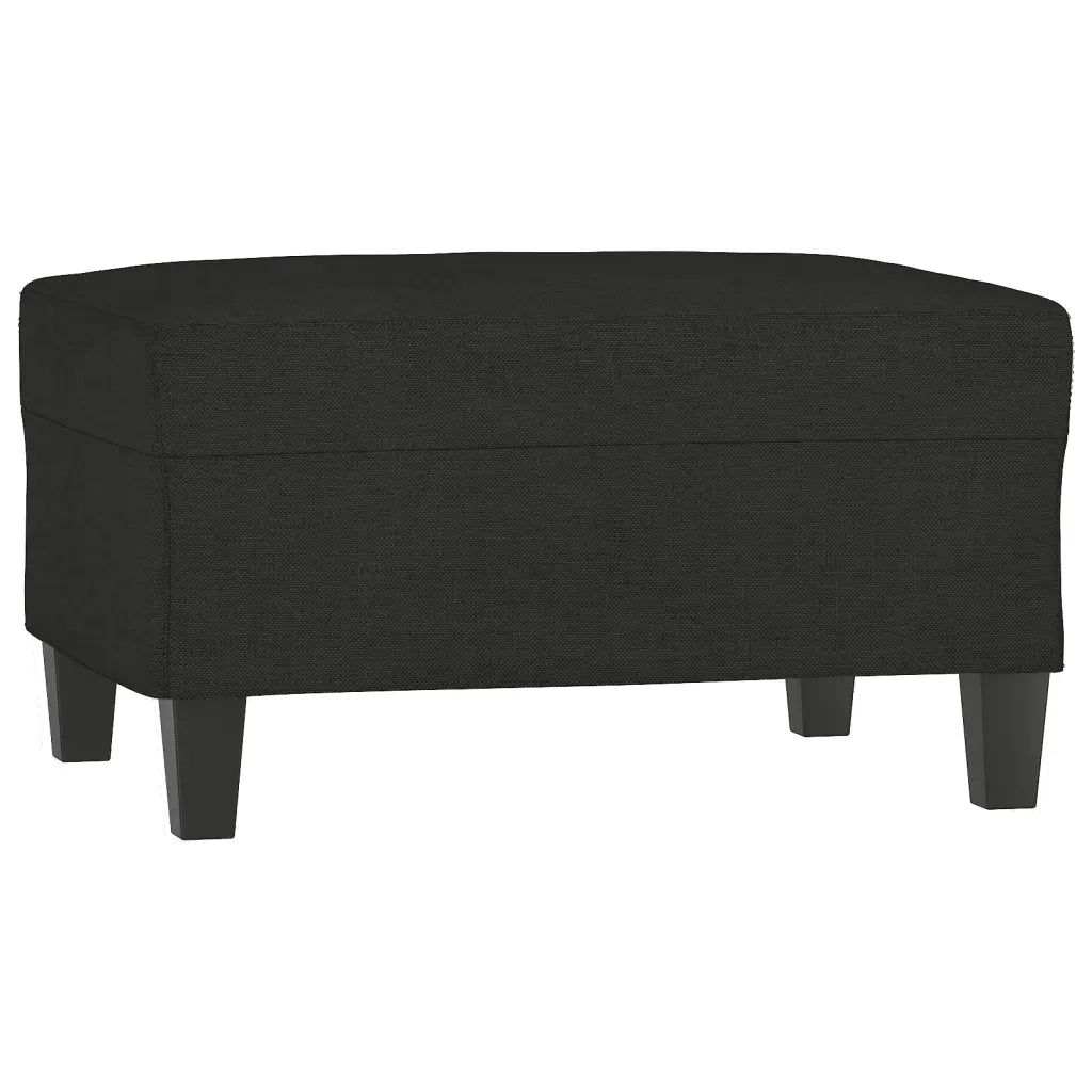 Set Divani 4 pz con Cuscini Nero in Tessuto 3201644