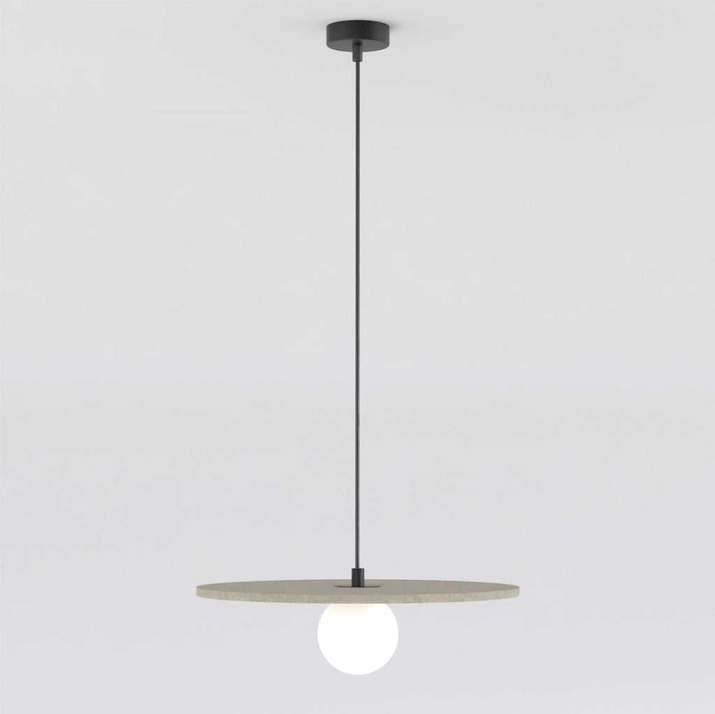 Lampada a sospensione CALMA beige feltro 1xG9 Emibig