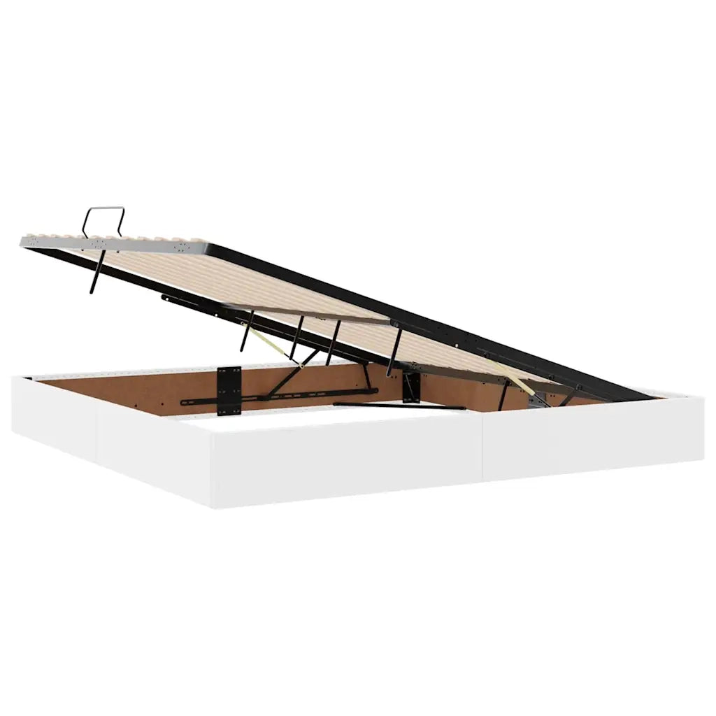 Letto con contenitore e LED con led Bianco Puro 200 x 200 cm