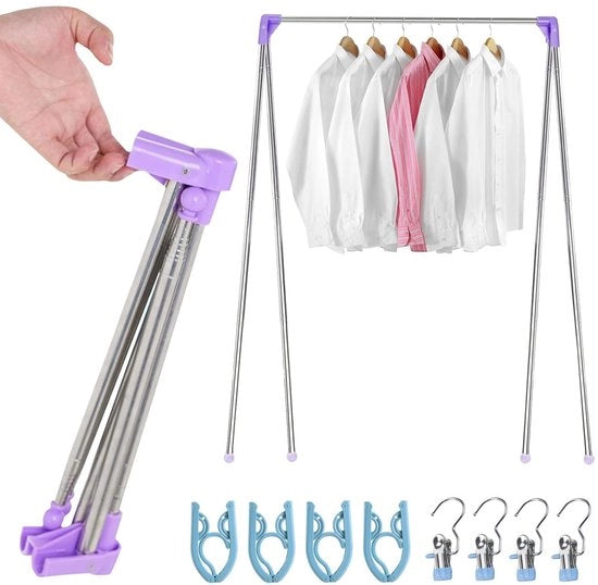 Kappa Portatile con Sostegno in Acciaio Inossidabile - 34-78 cm