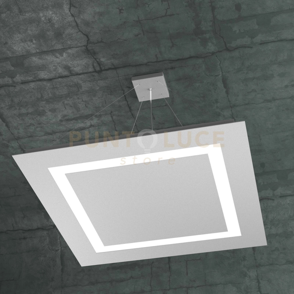 CARPET SOSPENSIONE 70X70 4 LUCI GRIGIO 1137-S70-GR