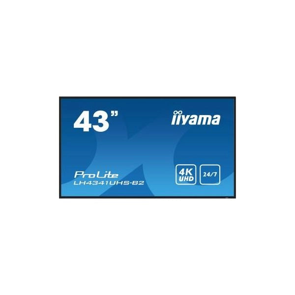 Iiyama lh4341uhs-b2 visualizzatore di messaggi 108 cm (42.5") lcd 500 cd/m² 4k ultra hd processore integrato android 8.0 18/7