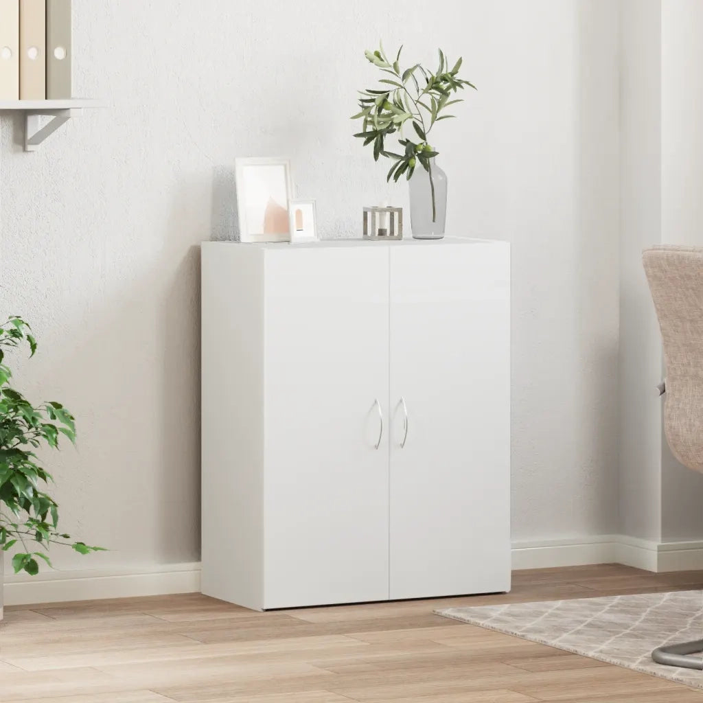 Schedario Bianco 60x32x77,5 cm in Legno Multistrato 840765