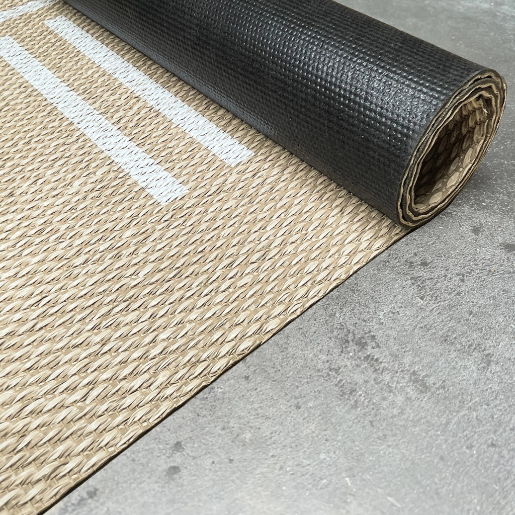 Tappeto vinilico di alta qualità linee bianche 200x290