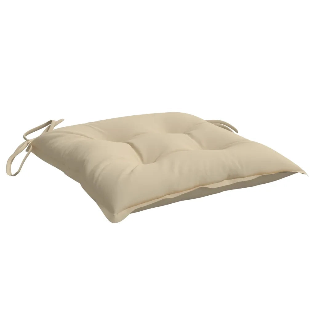 Cuscini per Pallet 2 pz Beige 50x50x7 cm Tessuto Oxford 361516