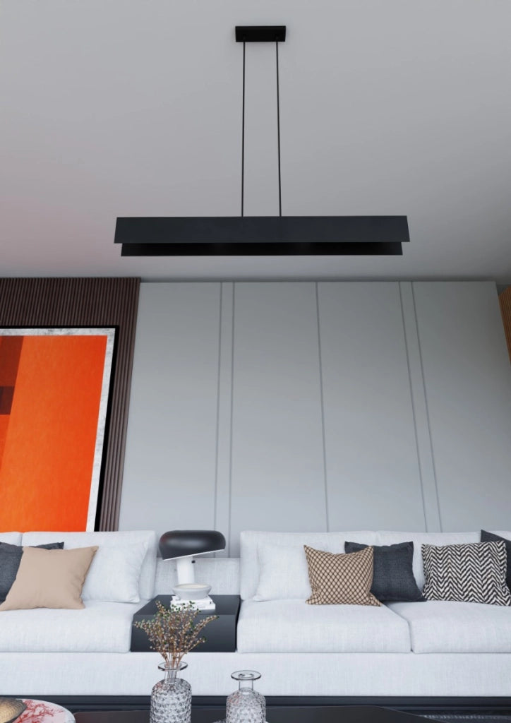 Lampada a sospensione Emibig Gentor 4xE27 nera 96cm