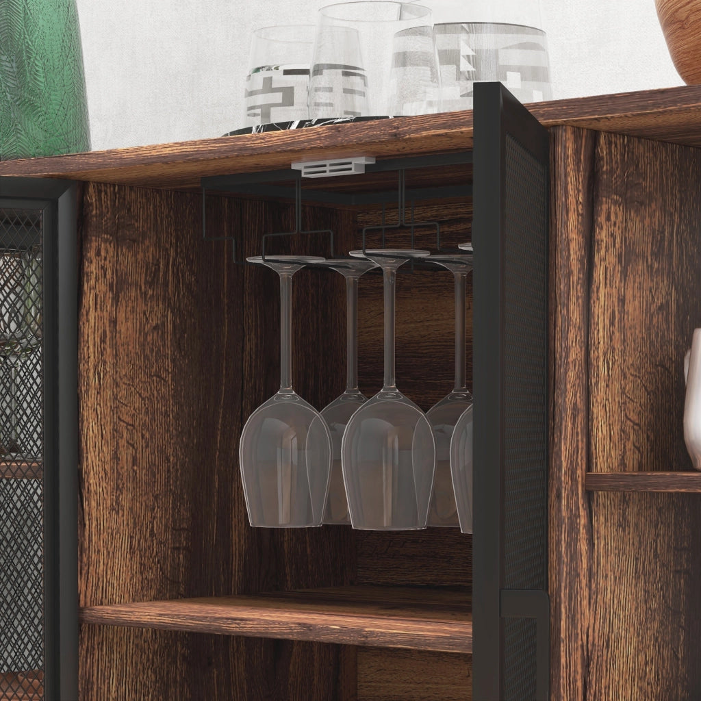 Tavolo da cucina con 6 ripiani ¨C Minimal ¨C 120x40x76 cm marrone