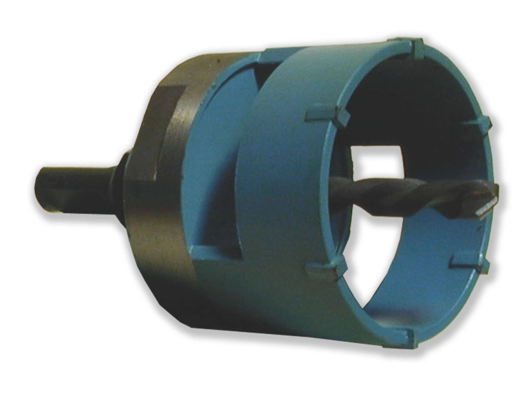 ECEF FRESA A TAZZA PER EDILIZIA DA 80MM CON DENTI IN METALLO DURO PER FORATURA ROTATIVA IN MATTONI CALCESTRUZZO CERAMICA PIASTRELLE LAMINATI colore Nero
