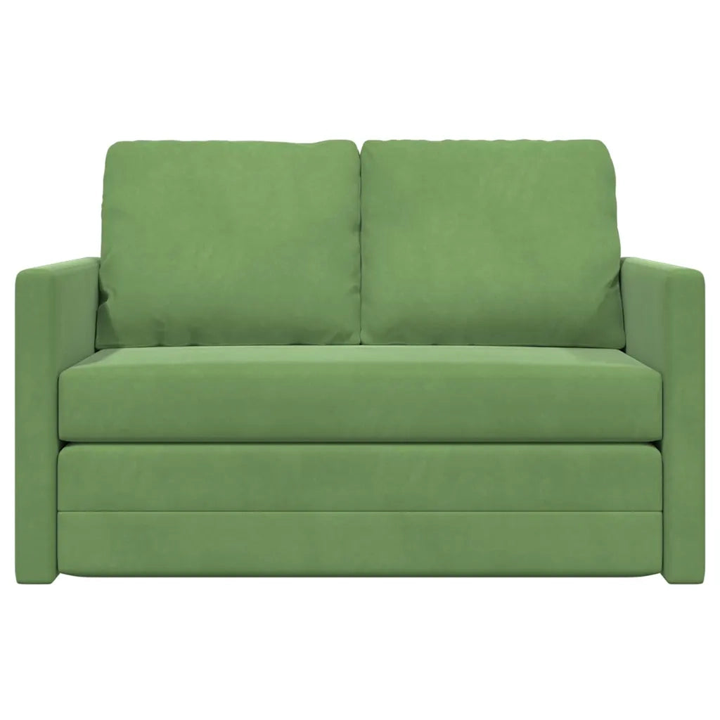 Divano letto-Sofa Letto-Daybed Verde chiaro 204 x 122 x 60 cm Velluto