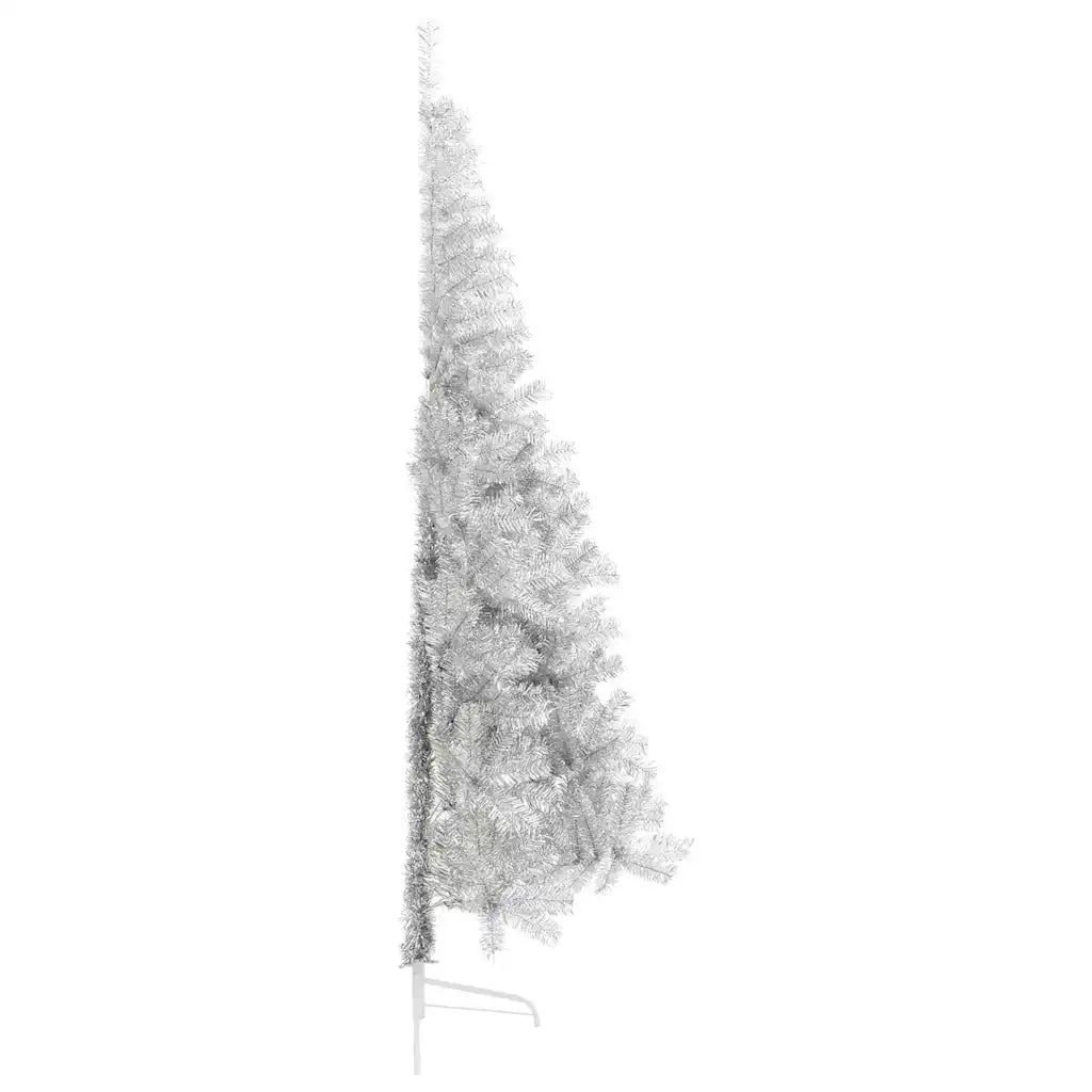 Albero di Natale artificiale con luci integrate Argento 210 cm 3397219