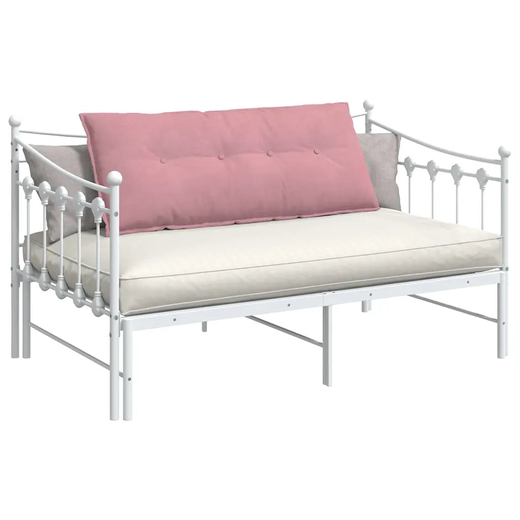 Cuscino per Schiena Rosa 120 x 50 cm Tessuto in Cords 42014808