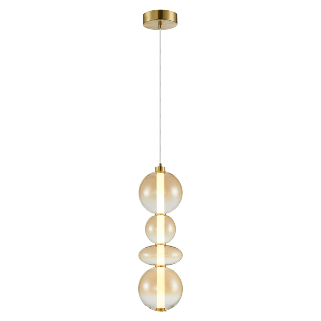 Lampada a sospensione LED Milagro Daphne 36W ottone