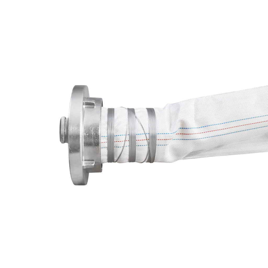 Tubo flessibile per irrigazione/pompaggio in PVC di alta qualità da 4 pollici, lunghezza 30 m con connettore in alluminio, max 10 bar, tela Breckner Germany