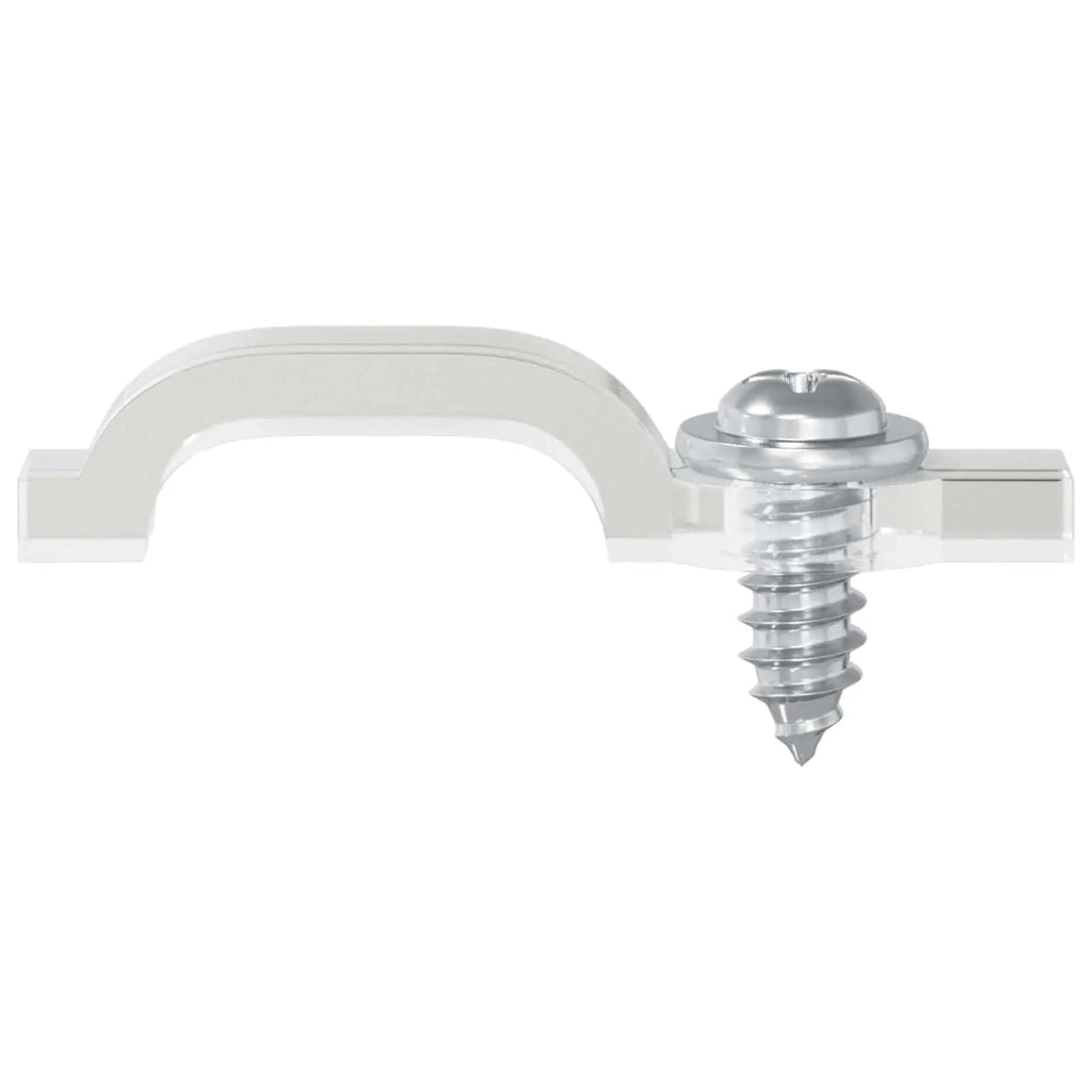 Clip per Striscia LED 12 pcs Trasparente 23,8 x 7,3 x 4,3 mm 864927