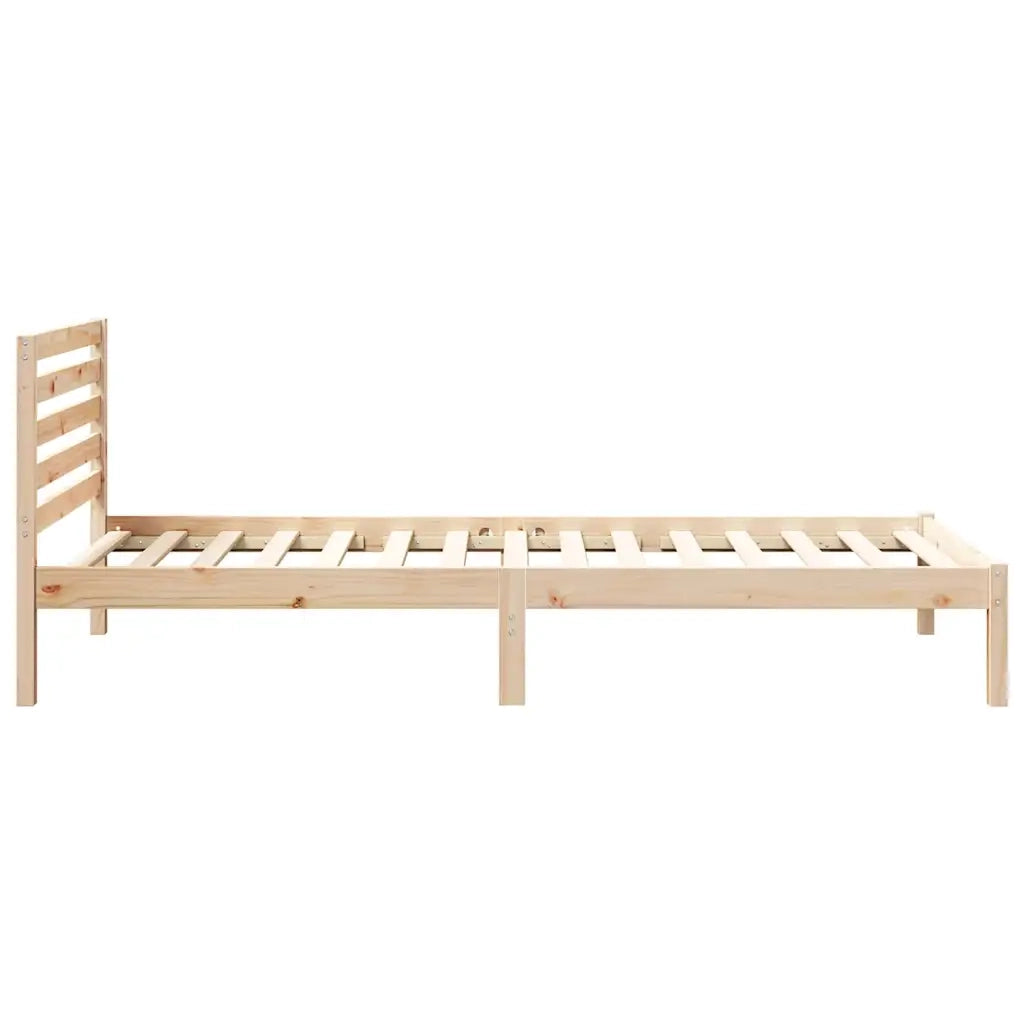 Struttura del letto-Giroletto Marrone 100 x 210 cm Pino massello 238979