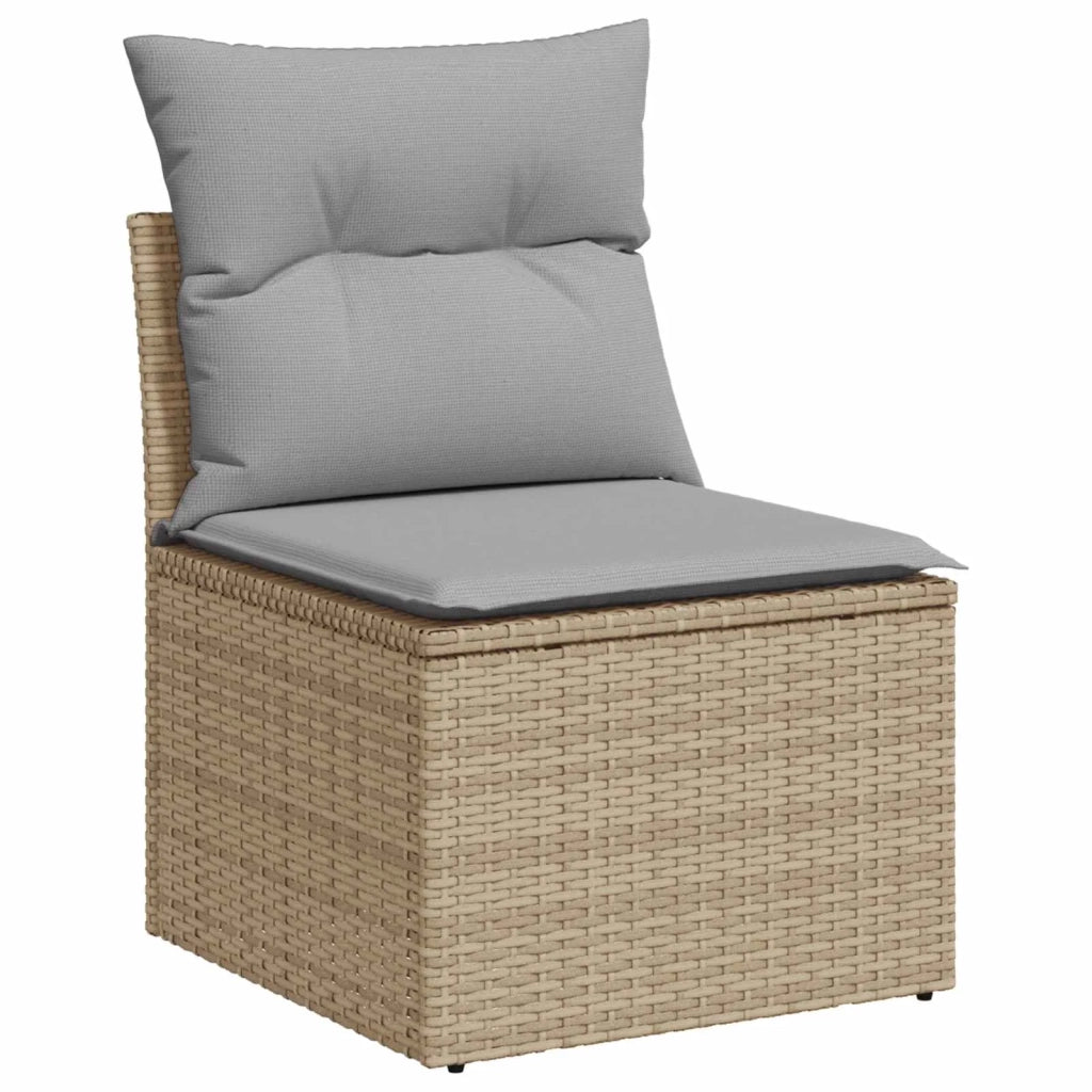 Set di divani 7 pz Beige e Grigio Chiaro 3448829