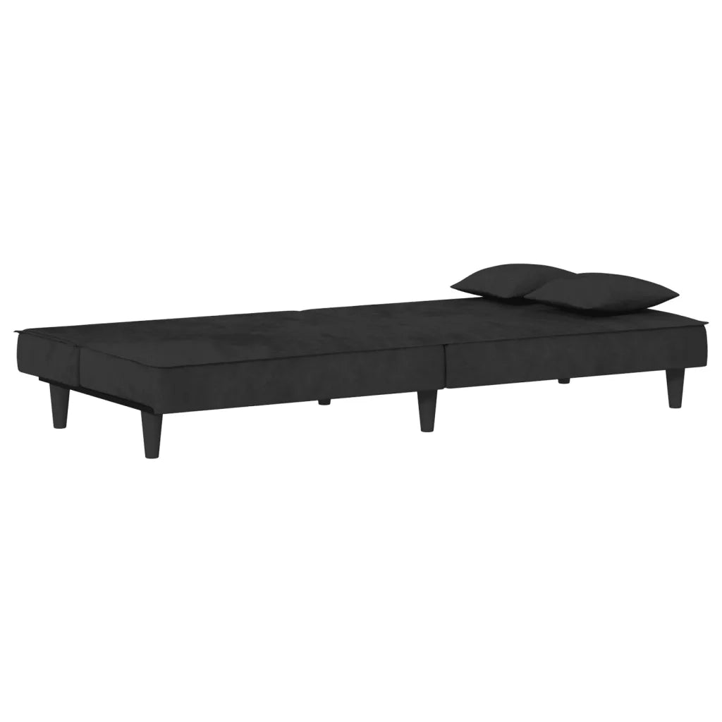 Divano letto | Sof¨¤ letto | Letto singolo Nero in Velluto