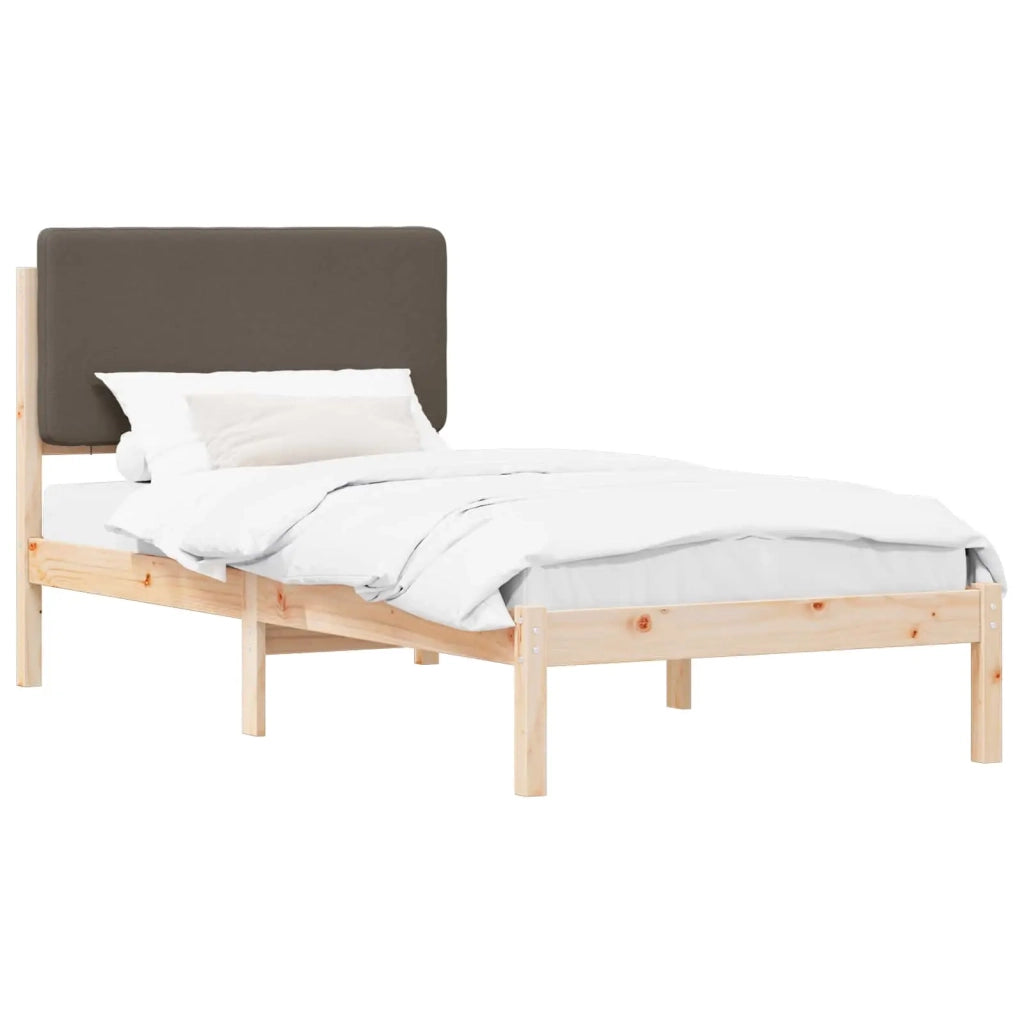 Letto con Testiera Rivestita-Struttura Letto con Testiera Talpa 90 x 190 cm Pino massello 960165