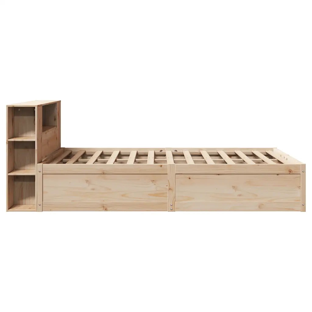 Letto senza Materasso-Struttura Letto 135x190 cm in Legno Massello di Pino 379773