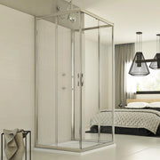 Box Doccia 3 lati 90x80x90 CM H198 trasparente mod. Evolution Trio