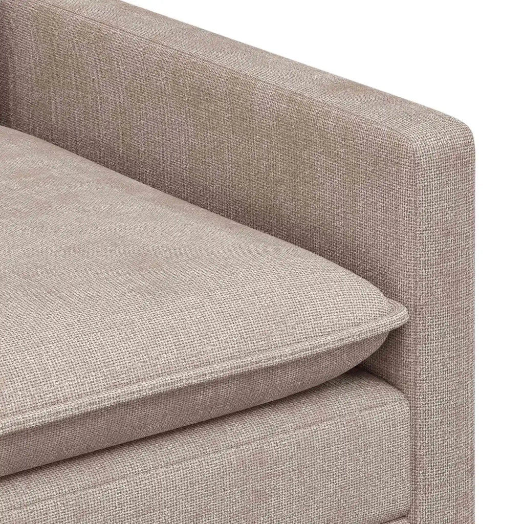 Set di divani 2 pcs Beige Poliestere 3417047