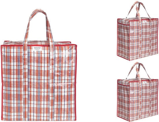Sacchetto di stoccaggio 75L – 3 pacchi – 20 kg – Impermeabile – Rosso