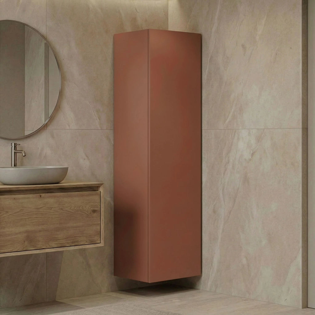 Mobile da bagno "Ferla 30" - 30 x 25 x 100 cm - Cinnamon opaco