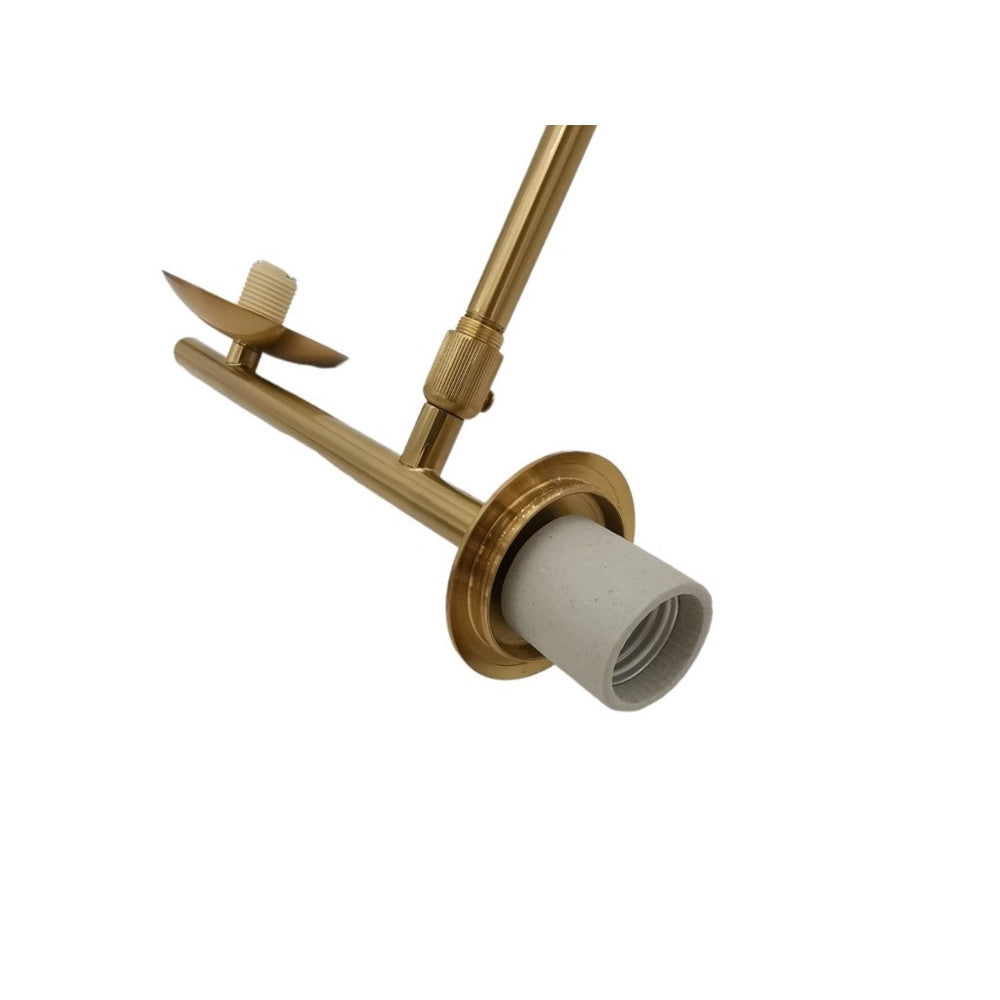 Trade Shop - Lampadario A Sospensione Oro Con 2 Sfere In Vetro Bianco Opaco Attacco G9 E27 33481 -