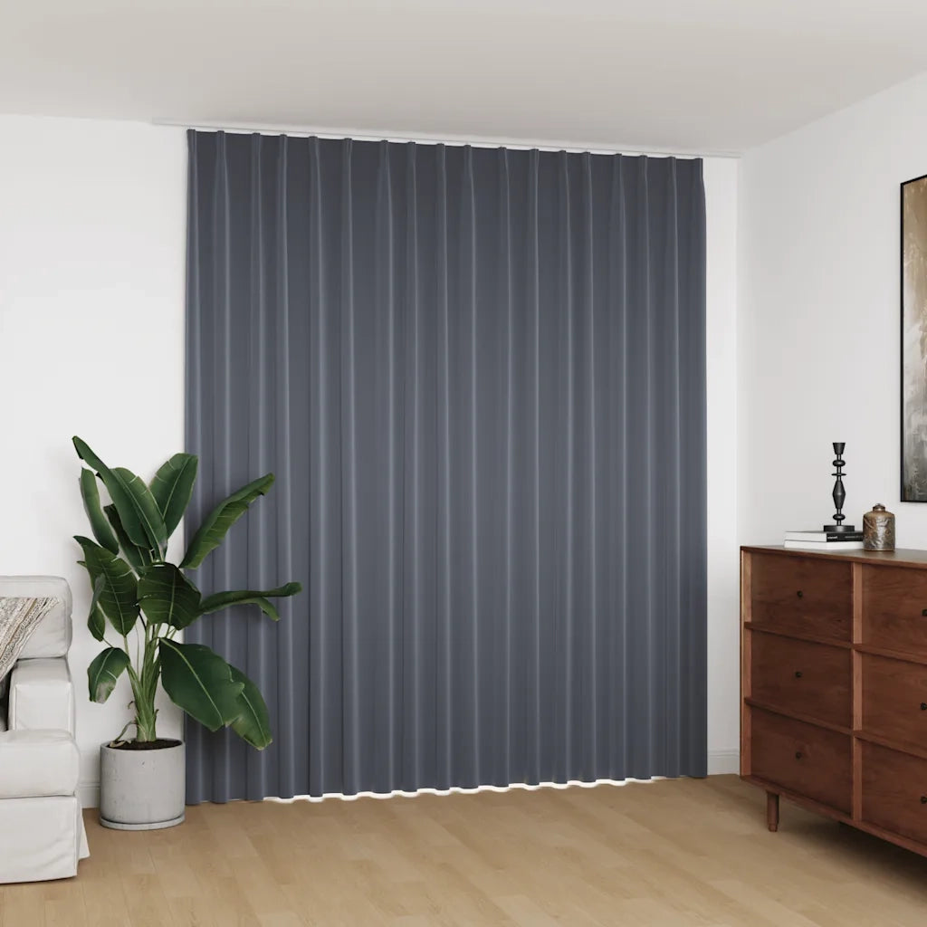 Tenda Oscurante con Ganci Grigia 290x245 cm
