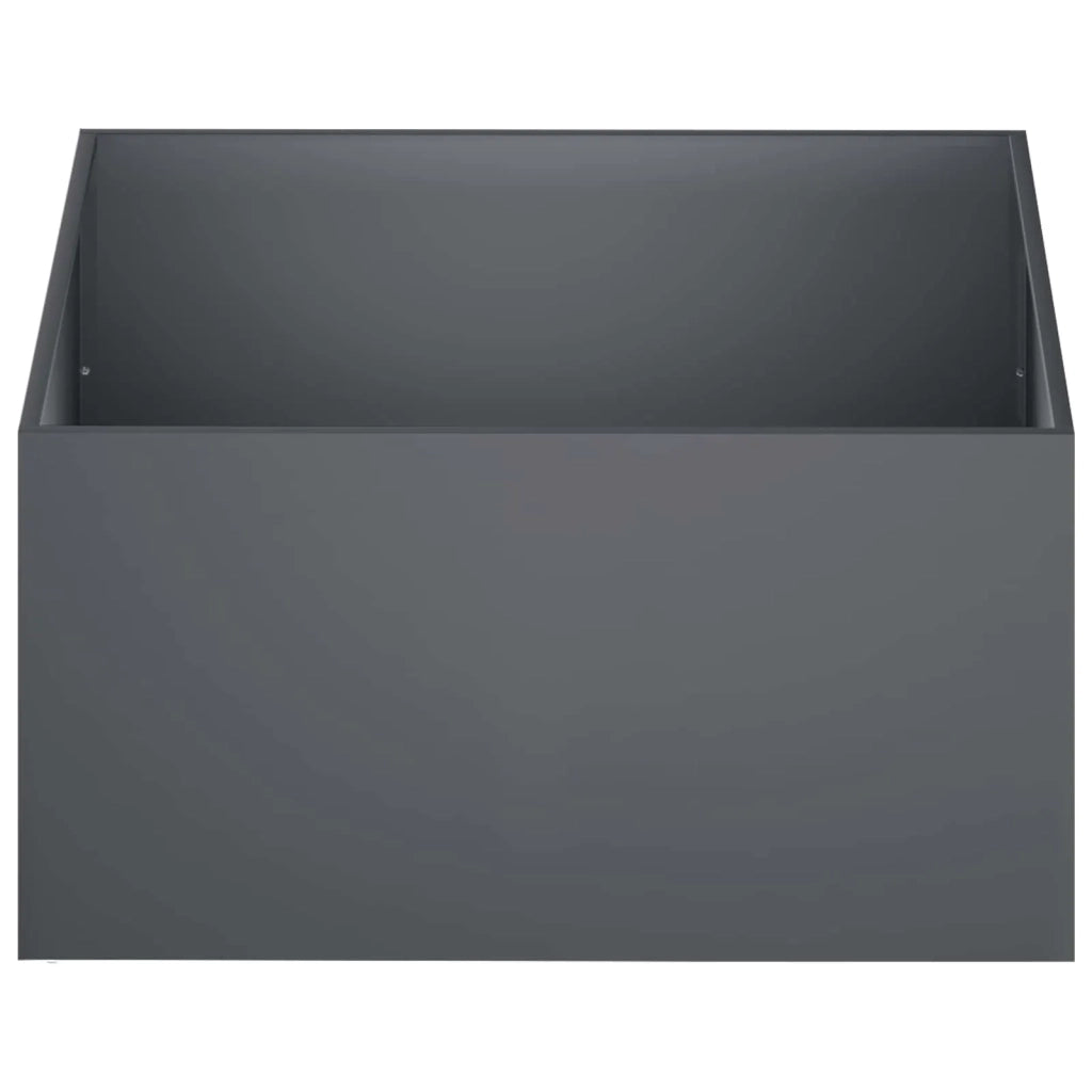 Vaso da giardino Antracite 100 x 100 x 40 cm 8005124