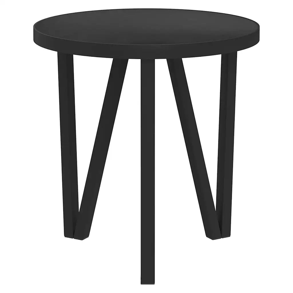 Tavolino | Tavolo laterale Nero ?35 cm in MDF