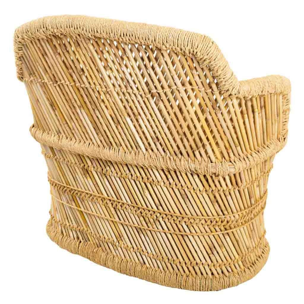 Divano in bambù marrone 62x30x48,5h